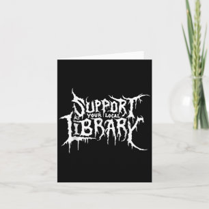 Steun Je Lokale Bibliotheek Horror Boekenwurm Ontw Kaart