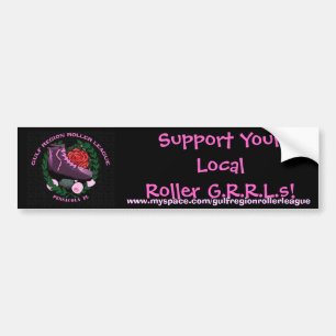 Steun je Lokale Roller G.R.... Bumpersticker