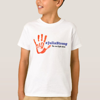 Steun Julia's gevecht! Warrior Handprint T-shirt