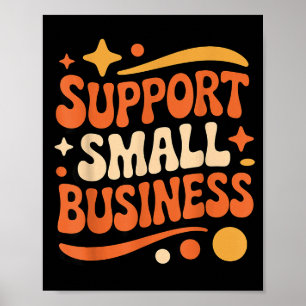 Steun Kleine Zakelijke Empowerment Winkel Lokale O Poster