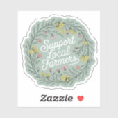 Steun lokale boeren vinyl sticker (Vel)