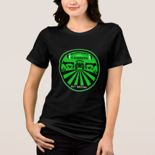 Steun lokale Britse Boerderij producten Tri-Blend Shirt