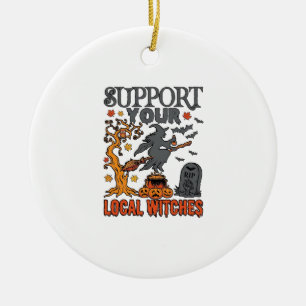 Steun Lokale Heksen Halloween Hek Kookpot Pompoen Keramisch Ornament