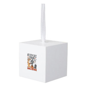 Steun Lokale Heksen Halloween Heksenketel Pompoen Kubus Ornament