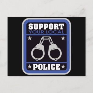 Steun lokale politie briefkaart