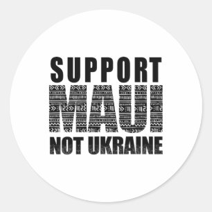 Steun Maui Niet Oekraine 1 Ronde Sticker