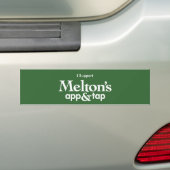 Steun Melton's Bumpersticker (Op auto)