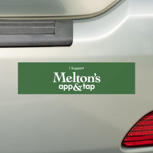 Steun Melton's Bumpersticker (Op auto)
