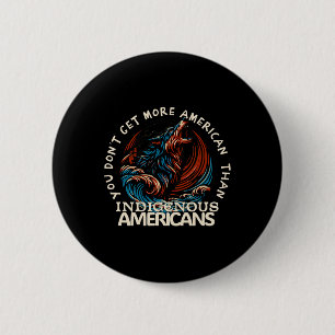 Steun Native Amerikanen Tegen Trump Ronde Button 5,7 Cm