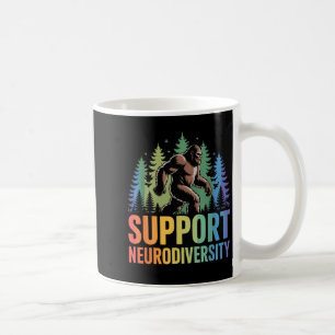 Steun Neurodiversiteit Grappig Bigfoot Autisme ADH Koffiemok