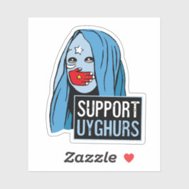 Steun Oeigoeren Sticker