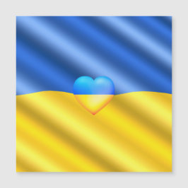 Steun Oekraïense Magneet Oekraïense Vlag Hart