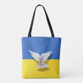 Steun Oekraïne Canvas tas (Achterkant)