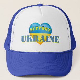 Steun Oekraïne - Geel en Blauw Hart Trucker Pet