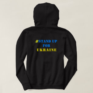 Steun Oekraïne Hoodie Oekraïense vlag kleuren
