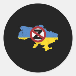 Steun Oekraïne Ik Sta Met Oekraïne 2 Ronde Sticker