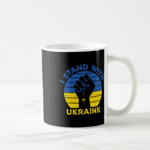 Steun Oekraine Ik Sta Met Oekraine Oekraïense vlag Koffiemok