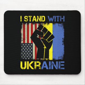 Steun Oekraine Ik Sta Met Oekraine Oekraïense Vlag Muismat
