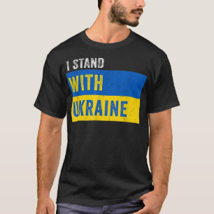 Steun Oekraïne Ik Sta Met Oekraïne Vlag T-shirt
