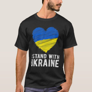 Steun Oekraïne Ik sta voor Oekraïne Fla T-shirt