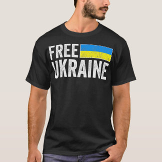 Steun Oekraïne Ik sta voor Oekraïne Vrij Vrij Oekr T-shirt