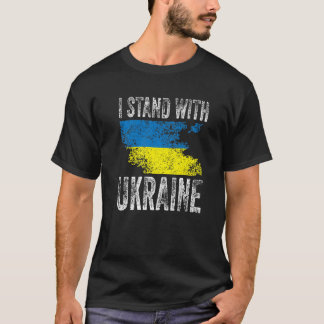 Steun Oekraïne Ik sta voor Oekraïne Vrij Vrij Oekr T-shirt