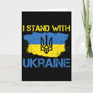 Steun Oekraine Met Deze Oekraïense Vlag Ik Sta Erb Kaart