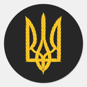 Steun Oekraine Oekraine Sta met Zelensky Vrede Ronde Sticker