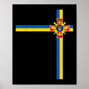 Steun Oekraine President Zelensky Zegt Oekraïense Poster