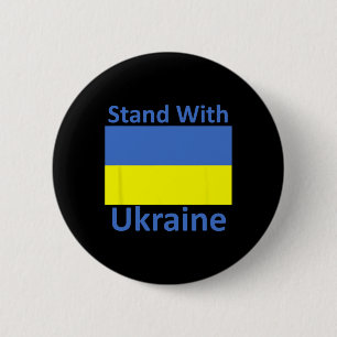 Steun Oekraïne Ronde Button 5,7 Cm
