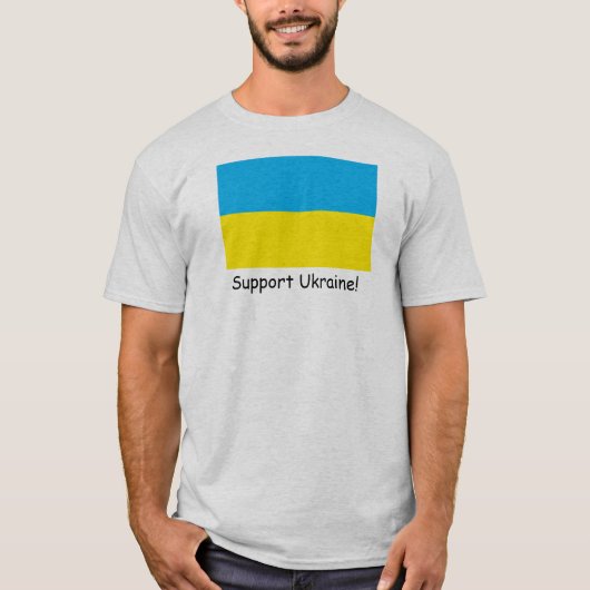 Steun Oekraïne! T-shirt (Voorkant)