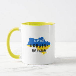 Steun Oekraïne voor Overwinnings Overlay Koffiemok Mok