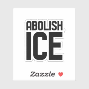 Steun onze immigrant Afschaffen IJsprotest Sticker