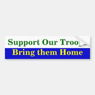 Steun onze troepen bumpersticker