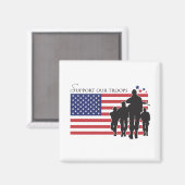 Steun onze troepen magneet (Voorkant / Achterkant)