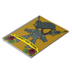 Steun onze troepen notitieboek
