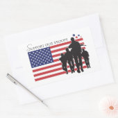 Steun onze troepen rechthoekige sticker (Envelop)