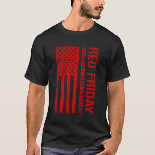 Steun onze troepen Red Friday T-shirt