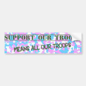 Steun onze troepen Trans Pride Camo Sticker (Voorkant)