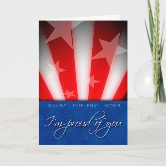 Steun onze Troepen, Trots op Jou, Held Kaart (Voorkant)