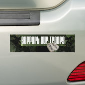 Steun onze Troops Bumper S Bumpersticker (Op auto)