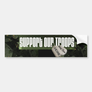Steun onze Troops Bumper S Bumpersticker