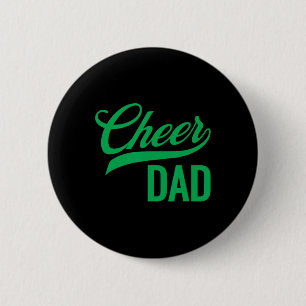 Steun Papa Groen Cheerleading Overeenkomstige Oude Ronde Button 5,7 Cm