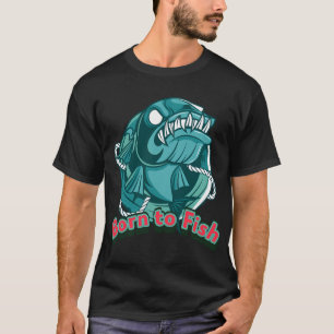 Steun Sport en word Visserij Sporter T-shirt