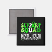 Steun squad mentale gezondheidsbewustzijn eenheid magneet (Voorkant / Achterkant)