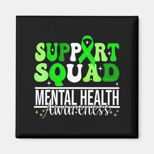 Steun squad mentale gezondheidsbewustzijn eenheid magneet (Voorkant)