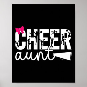 Steun Tante Van Een Cheerleader Tante Boog Cheerle Poster