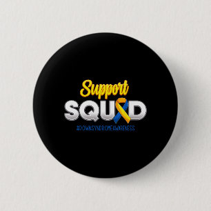 Steun Team Downsyndroom Bewustzijn T21 Hoop Ronde Button 5,7 Cm