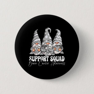 Steun Team Hersenkanker Bewustzijn Ronde Button 5,7 Cm