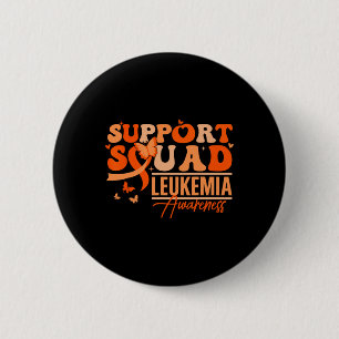 Steun Team Oranje Lint Leukemie Bloedkanker Ronde Button 5,7 Cm